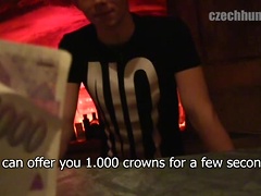 Stripping for cash. Posted by: Czech Hunter