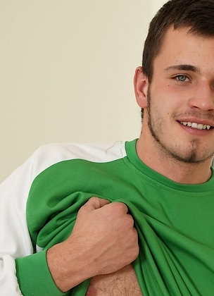 Steve Hard masturbates his remaining energy after playing soccer.