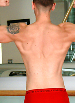 Young & Muscular Straight Lad Clayton Wanks