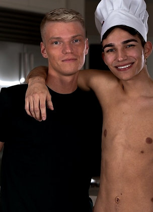 Twink Kyle Brant gets his sexy ass fucked by Kai Locks