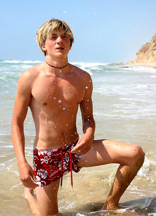 Cute twink in speedos