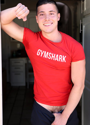 Bubble Butt Security Guard Calvin Long Cranks A Big Load Out For The Camera