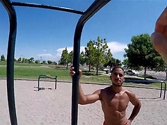 Freeballin' in the Park. Posted by: Men POV