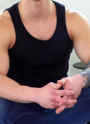 Young Muscle Stud Jerks Off