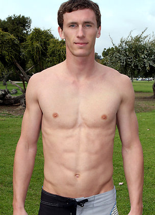 Topher jacking off dick