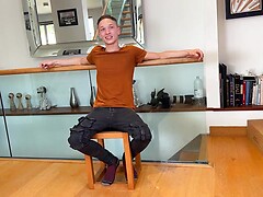 Straight Young & Ripped Stud gets Wanked Outside & his Rock Hard Uncut Cock Explodes with Cum!. Posted by: English Lads