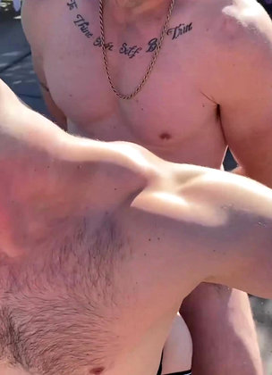 Group Fuck Poolside at Porn Disco 2