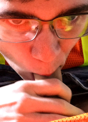 Two workers engage in a gay session where Axel sucks Will's dick