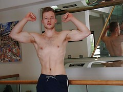 Straight & Ripped Personal Trainer Parker Ward Pumps his Uncut Cock & Shoots his Load Everywhere!. Posted by: English Lads