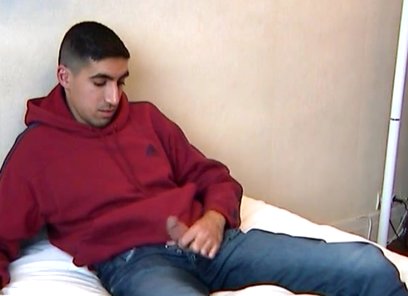 French Straight Guy's Cock Gets Wanked in Spite of Him. (Brahilm)